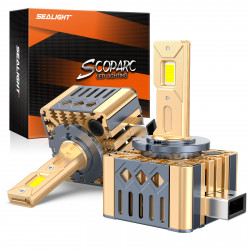 SEALIGHT® SD1 D1S/D1R Super Bright 6000K Cool White 240000LM 45W LED Headlight Bulbs IP68 2Pcs