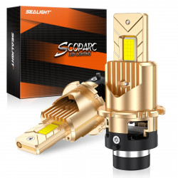 SEALIGHT® SD1 D2S/D2R Super Bright 6000K Cool White 240000LM 45W Plug n Play LED Headlight Bulbs IP68 2Pcs