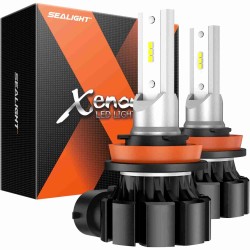 SEALIGHT® XF1 H11 6000K 6000LM White LED Fog Light Bulbs 2Pcs