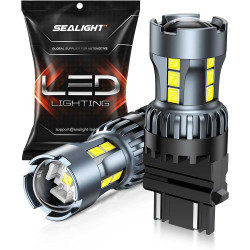 SEALIGHT® SLJ5 3157/3156/3057/T25 LED Backup Reverse Brake Tail Light or Drl Bulbs 20W 2000LM 6000K White 2PCS