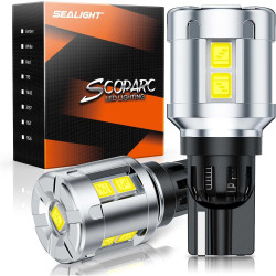 SEALIGHT® SLJ4 T15/921/912 LED Backup  Reverse Light Dome/Map/Trunk/Door Side Marker Light Bulbs 10W 1200LM 6000K White 2PCS