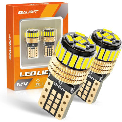 SEALIGHT® Aurora T10/194/168/W5W LED License Plate Light Dome/Map/Trunk Light Bulbs 2400LM 6500K White 2PCS