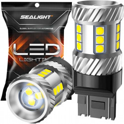 SEALIGHT® SLJ2 7443/7440/T20/W21W LED Backup Reverse Light Brake Tail Light Turn Signal Light Bulbs  8W 1800LM 6000K White 2PCS