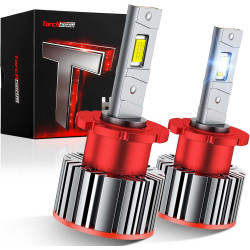 Torchbeam® D2S/D2R 8000K Ice Blue 22000LM 90W LED Headlight Bulbs IP68 2Pcs