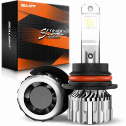 SEALIGHT® S6 9007/HB5 75W 6500K White IP67 LED Headlight Bulbs 2Pcs