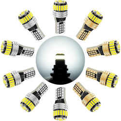 SEALIGHT® Aurora T10/194/168/W5W LED License Plate Light Dome/Map/Trunk Light Bulbs 2400LM 6500K White 10PCS