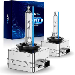 Marsauto® D3S 6000K Cold White 35W Xenon HID Headlight Bulbs IP68 2Pcs