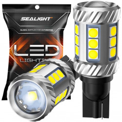 SEALIGHT® SLJ2 T15/921/912/W16W LED Backup Reverse Light Dome/Map/Trunk Light or DRL Bulbs 8W 1500LM 6000K White 2PCS