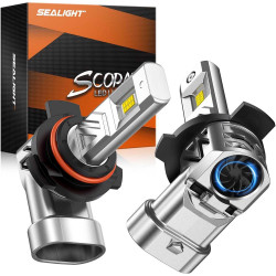 SEALIGHT® S3 9012/HIR2 80W 6500K White IP68 LED Headlight Bulbs 2 Pcs