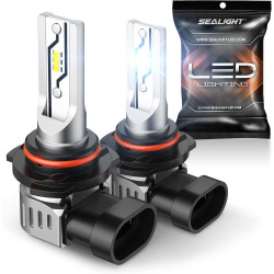 SEALIGHT® F5 H10/9145/9140 LED Fog Light Bulbs 6500K Cool White 30W 10000LM IP68 2PCS