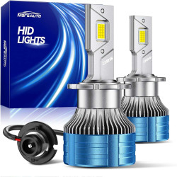 Marsauto® D2S 30,000LM 6500K White LED Headlight Bulbs IP68 2Pcs