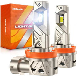 SEALIGHT® S6 Pro H11/H8/H9 120W 6500K White IP68 LED Headlight Bulbs 2 Pcs