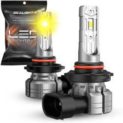 SEALIGHT® F1S H10/9145/9140 LED Fog Light Bulbs 3500K Yellow 24W 10000LM IP68 2PCS