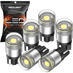 SEALIGHT® SLJ2 T10/194/168/W5W LED License Plate Light Dome/Map/Trunk Light or DRL Bulbs 5W 1200LM 6000K White 6PCS