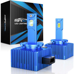 Marsauto® D1S D1R 6000K Cool White 22000LM 35W LED Headligh Bulbs IP68 2Pcs
