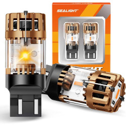 SEALIGHT® Apex 7443/7440/T20/W21W LED Brake Tail Light Turn Signal Light Bulbs 32W 3800LM 2000K Amber Yellow 2PCS
