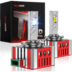 D3S/D3R 8000K Ice Blue 22000LM 90W LED Headlight Bulbs IP68 2Pcs