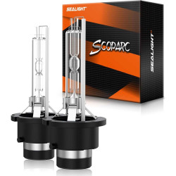 SEALIGHT® SH1 D2S/D2R 6000K Cool White 3800LM 35W Xenon HID Headlight Bulbs IP68 2Pcs