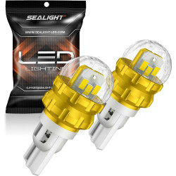 SEALIGHT® SLJ6 T15/921/912/W16W LED Backup Reverse Light Dome/Map/Trunk Light or DRL Bulbs 5W 2400LM 6000K White 2PCS