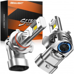 SEALIGHT® S3 9006/HB4 80W 6500K White IP68 LED Headlight Bulbs 2 Pcs