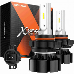 SEALIGHT® XF1 5202/5201 LED Fog Light Bulbs 6000K White 20W 6000LM IP67 2PCS