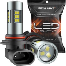 SEALIGHT® F1 9006/HB4 LED Fog Light Bulbs 6000K White 20W 6000LM IP67 2PCS