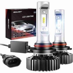 SEALIGHT® X1 9005/HB3 100W 6000K White LED Headlight Bulbs 2Pcs
