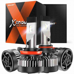 SEALIGHT® X2 9005/HB3 H11/H9/H8 200W 6500K White IP67 LED Headlight Bulbs 2 Pairs